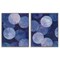 Stupell Industries Abstract Blue Purple Circle Bubbles 2 pc Framed Giclee Wall Art Set Design by Grace Popp
